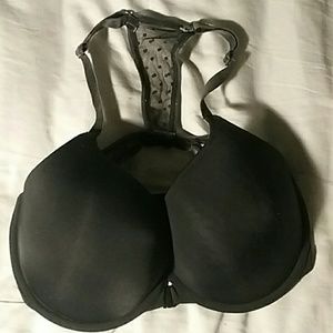 PINK black racerback bra
